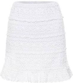 Jocelyn crochet cotton miniskirt
