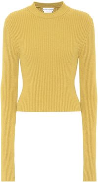 Ribbed-knit sweater