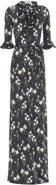 Farrell floral jersey gown