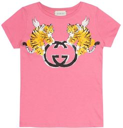 Printed cotton T-shirt