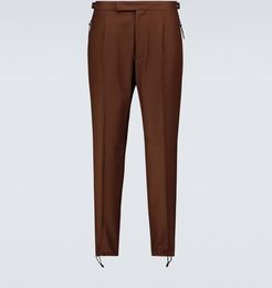 Formal wool-blend pants