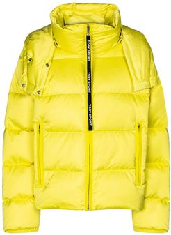 Hooded down puffer jacket