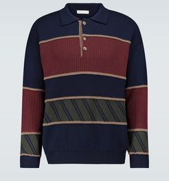 Regimental polo sweater