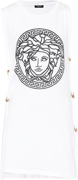 Medusa-logo cotton-jersey tank top