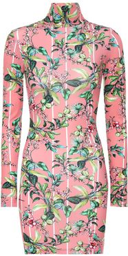 Floral printed minidress