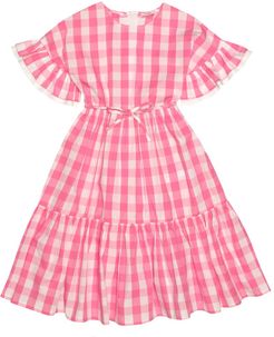 Gingham cotton dress