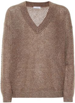 Mohair and cashmere-blend sweater