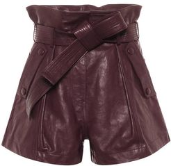 Othella leather paperbag shorts