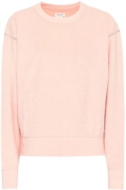 Cotton-blend terry sweatshirt