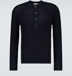 Curtis Crochet knitted polo shirt