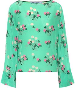 Gemma floral silk top