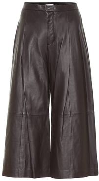 Leather culottes