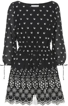 Moonbeams embroidered cotton dress