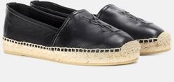 Monogram leather espadrilles