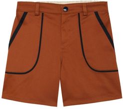 Stretch-cotton gabardine shorts