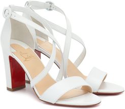 Loubi Bee 85 leather sandals