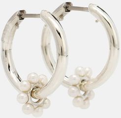 Akoya Ara Bloom sterling-silver earrings with pearls