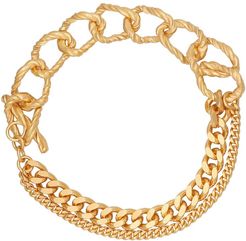 Izzy 24kt gold-plated silver bracelet