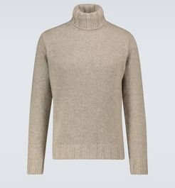 Wool blend turtleneck sweater