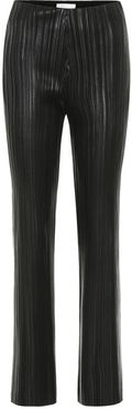 Char high-rise faux leather pants
