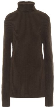 Wool turtleneck sweater