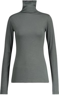 Talisia stretch cotton turtleneck top