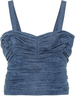 Denim bustier