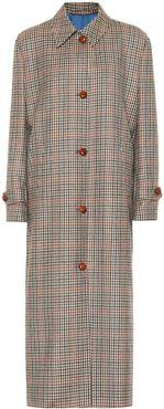 The Maria checked wool coat