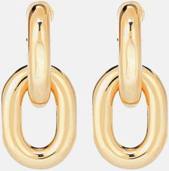 Chain hoop earrings