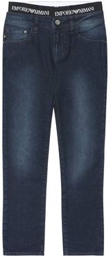 Stretch cotton-blend jeans