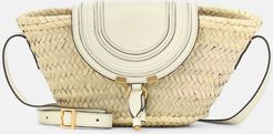 Marcie Small raffia crossbody bag