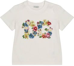 Embellished cotton-jersey T-shirt