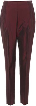 Cotton and silk trousers