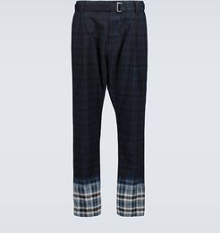 Madras checked pants