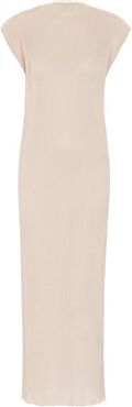 Ribbed jersey maxi dress