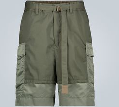 Belted cargo shorts