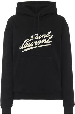 Logo cotton-jersey hoodie