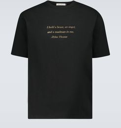 Dylan Thomas quote printed T-shirt