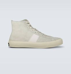 Cambridge high-top suede sneakers