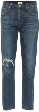 Liya high-rise straight fit jeans