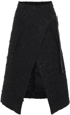 2 MONCLER 1952 tweed midi skirt