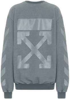 Logo cotton-blend jersey sweatshirt