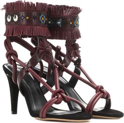 Abrily embellished leather sandals