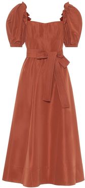 Taffeta midi dress