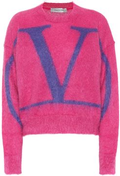 VLOGO mohair-blend sweater