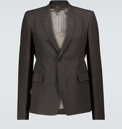 Technical single-breasted blazer