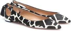 Forever Marilyn calf hair ballet flats