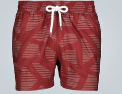 Modernist jacquard swim shorts