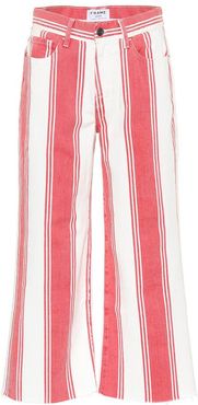 Vintage Crop striped jeans