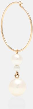 Exclusive to Mytheresa â Perla Hoop 14kt yellow gold and pearl single earring